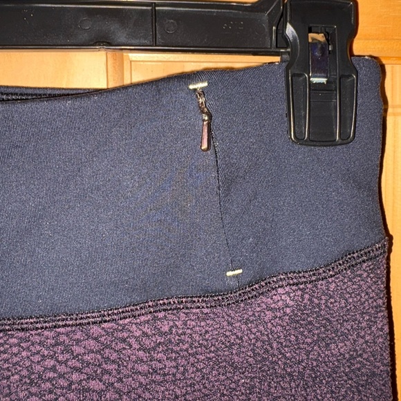 CALIA Leggings Women Size XS High Rise Jacquard Texture Plum Black Active - Picture 3 of 9